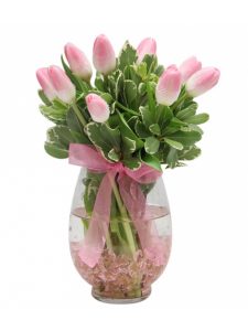 Shop hoa tươi tại quận 9 Lọ hoa Tulip